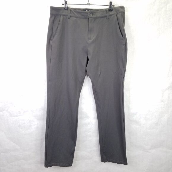 Paige Stafford Transcend Knit Pants Men's 34x28 Gray Stretch Straight Leg - Picture 1 of 16